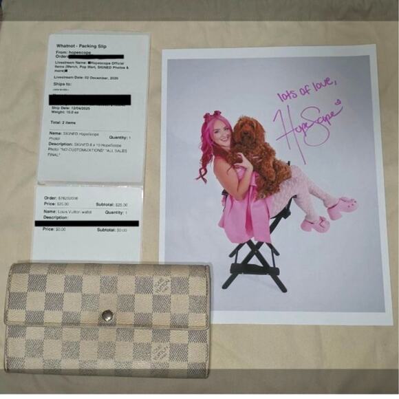 Louis Vuitton Handbags - * EXCLUSIVE * Hopescope Louis Vuitton Wallet and Signed Photo